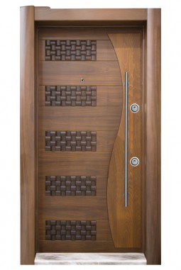 Kayın - Amerikan Ceviz Çelik Kapı